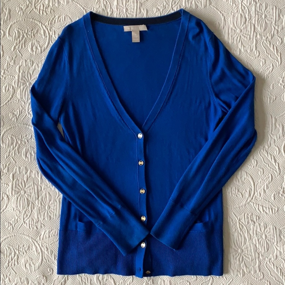 Banana Republic Blue Cardigan